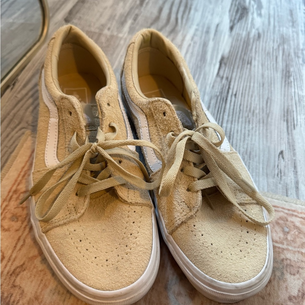 Vans Cream Canvas Sneakers